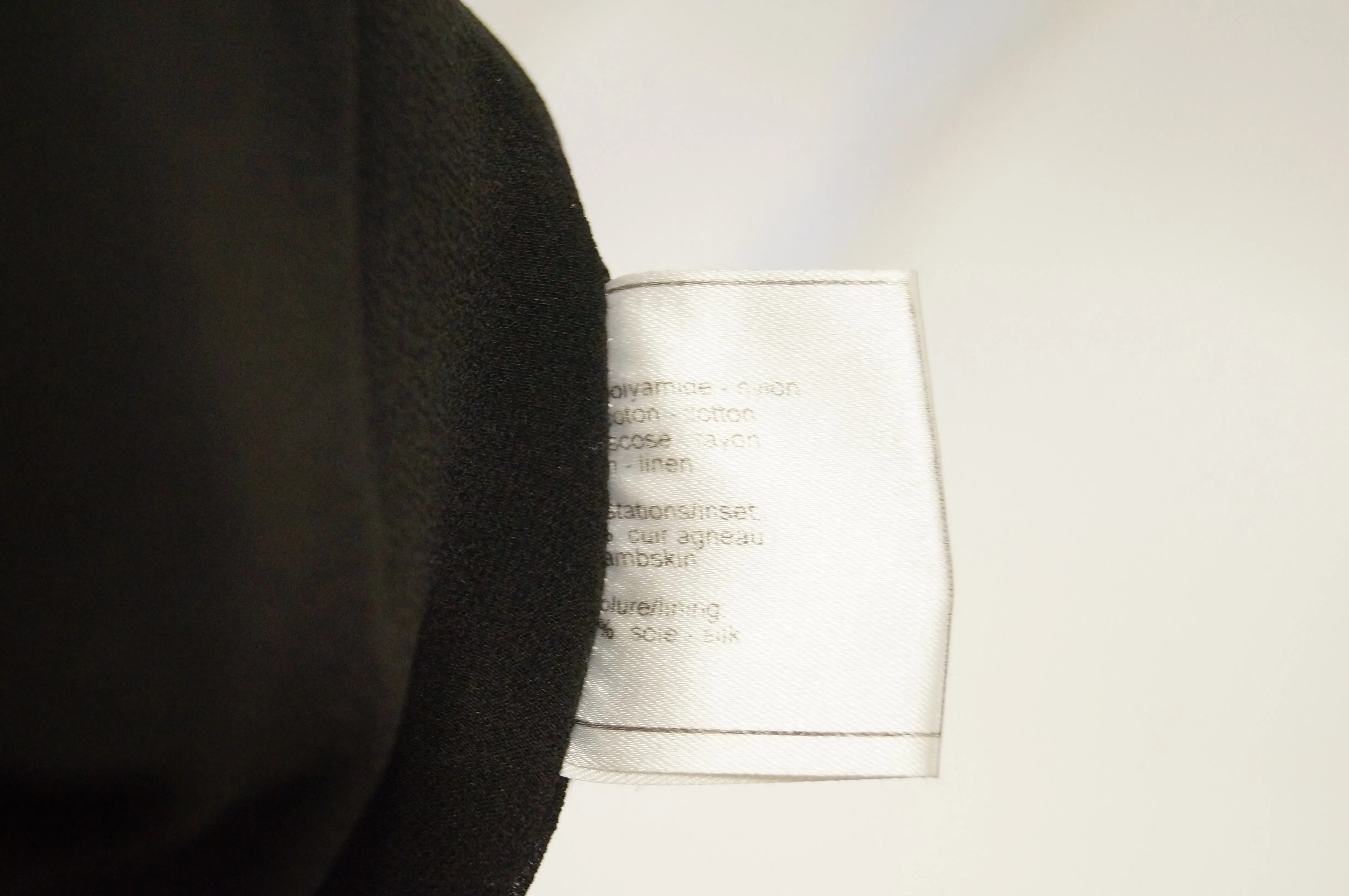 21st Century Chanel Black Bouclé and Lambskin Dress