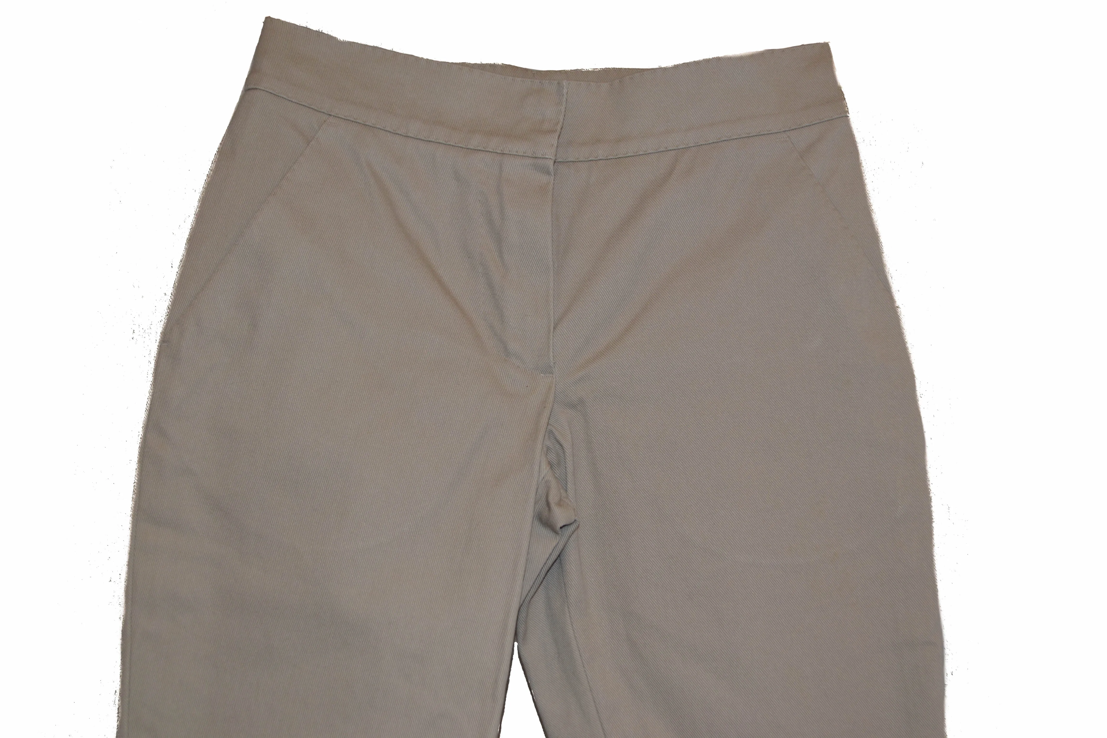 Authentic Louis Vuitton Beige Cotton Womens Pants Size 34