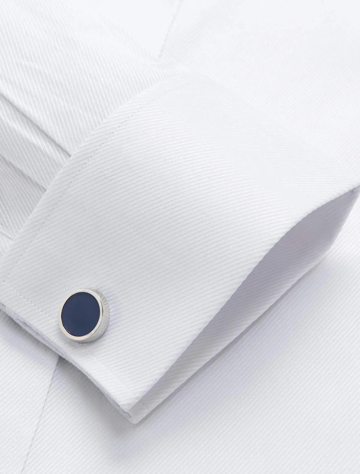 Big & Tall Dress Shirts French Cuff Long Sleeve (Include Metal Cufflinks and Metal Collar Stays)