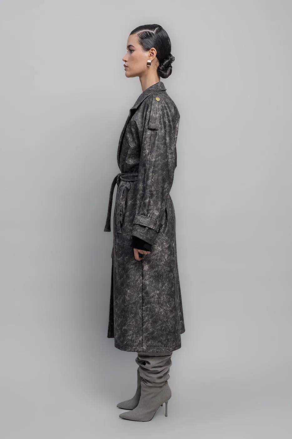 BSL Women Vintage Look Lined Trenchcoat - Chelmsford