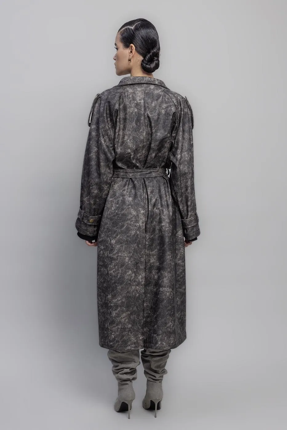BSL Women Vintage Look Lined Trenchcoat - Chelmsford