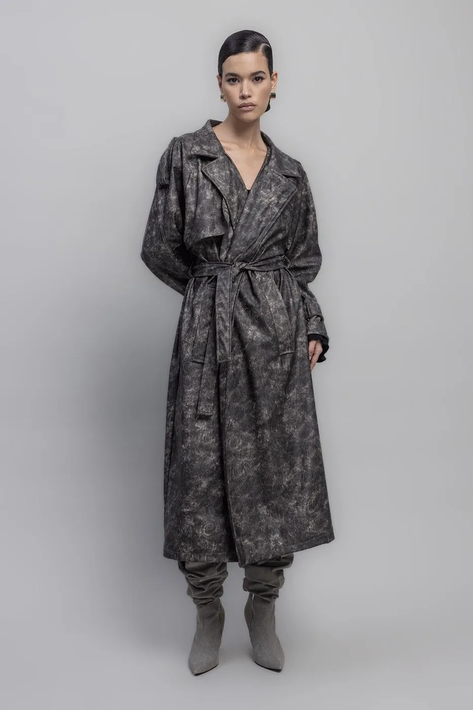 BSL Women Vintage Look Lined Trenchcoat - Chelmsford