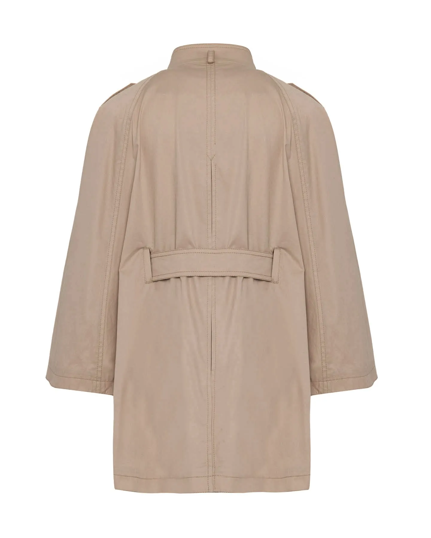 Chloe Trapunto Trench Cape