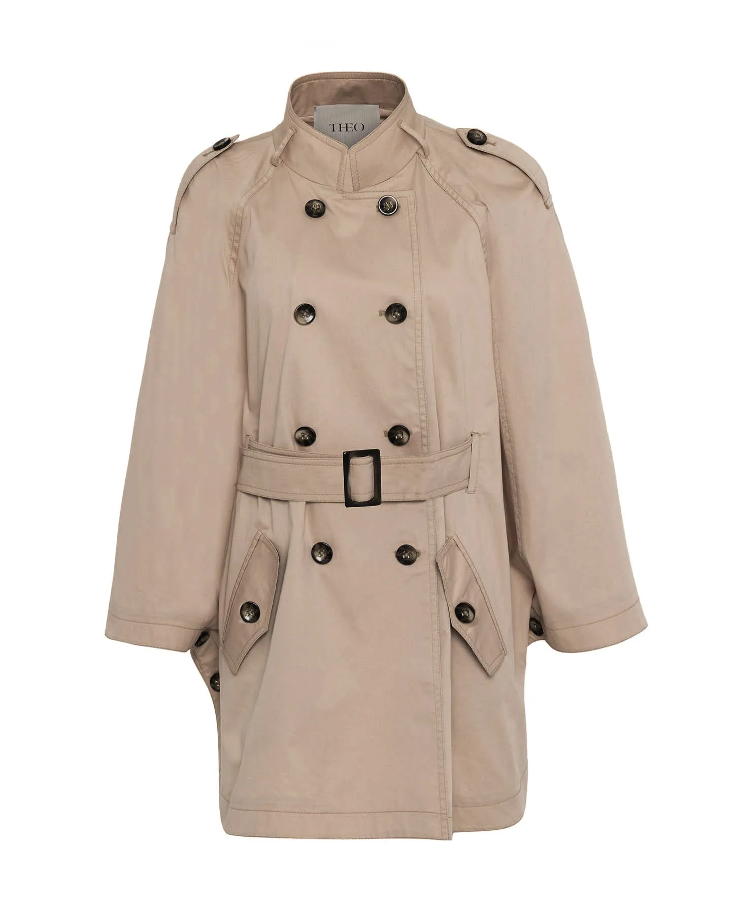 Chloe Trapunto Trench Cape