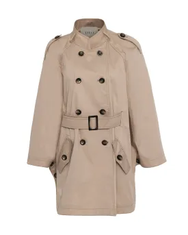 Chloe Trapunto Trench Cape