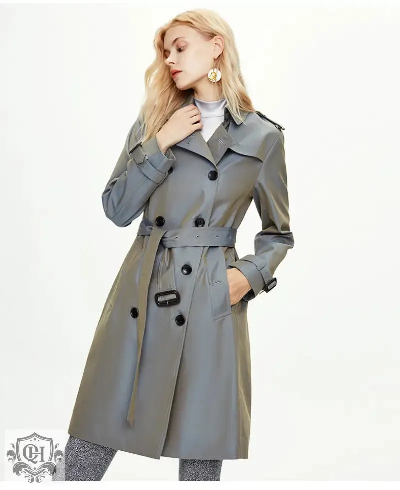 Classic Double-Breasted Trench Coat