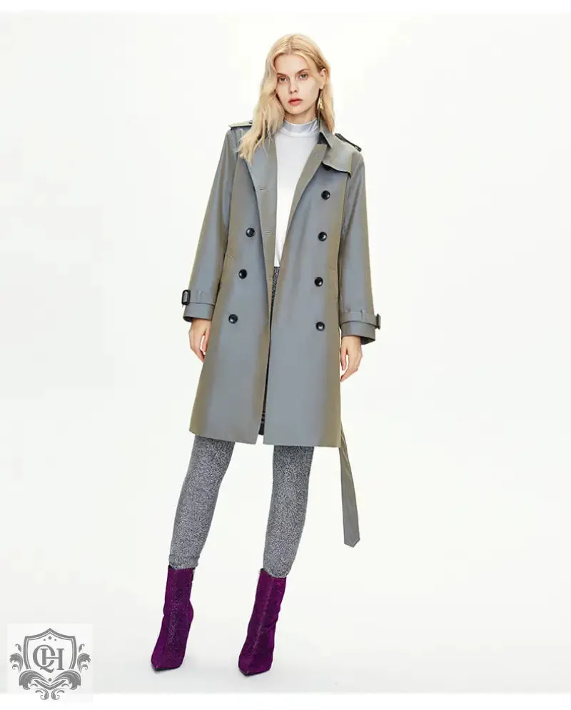 Classic Double-Breasted Trench Coat