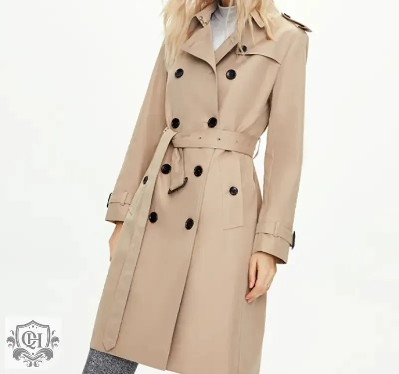 Classic Double-Breasted Trench Coat