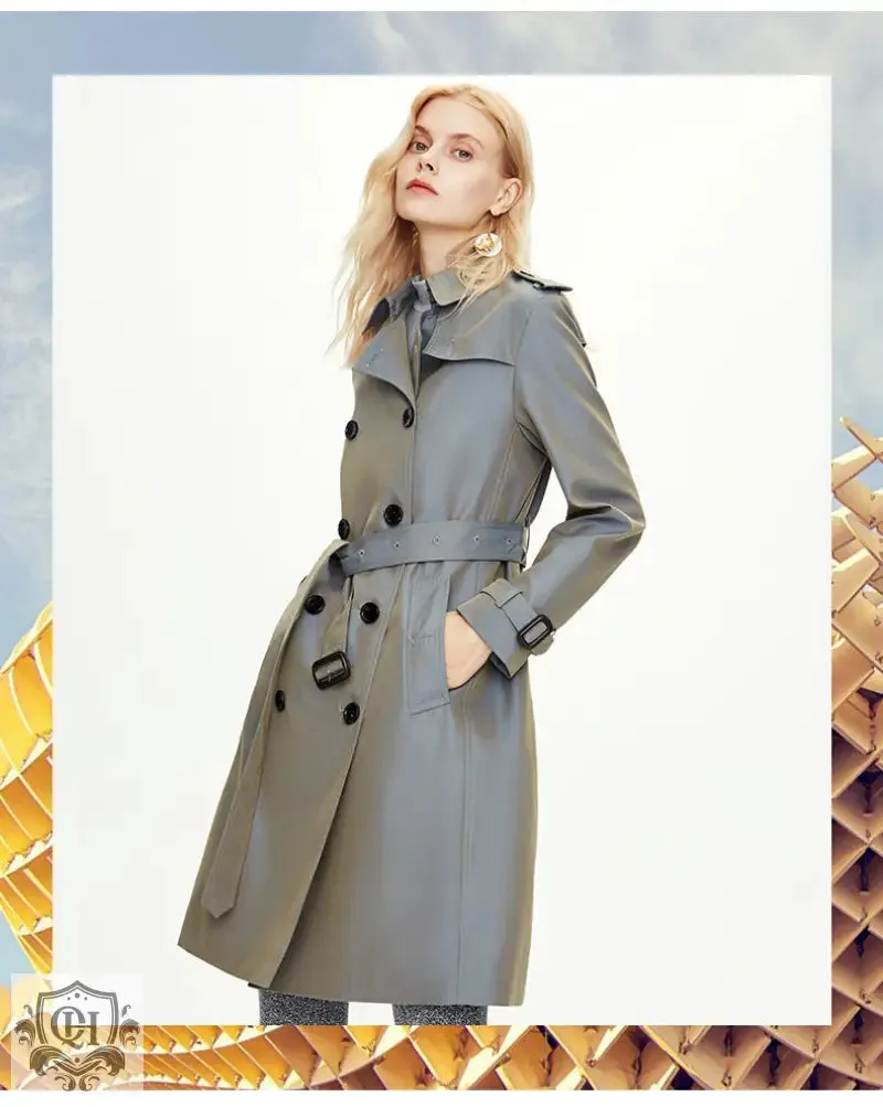 Classic Double-Breasted Trench Coat