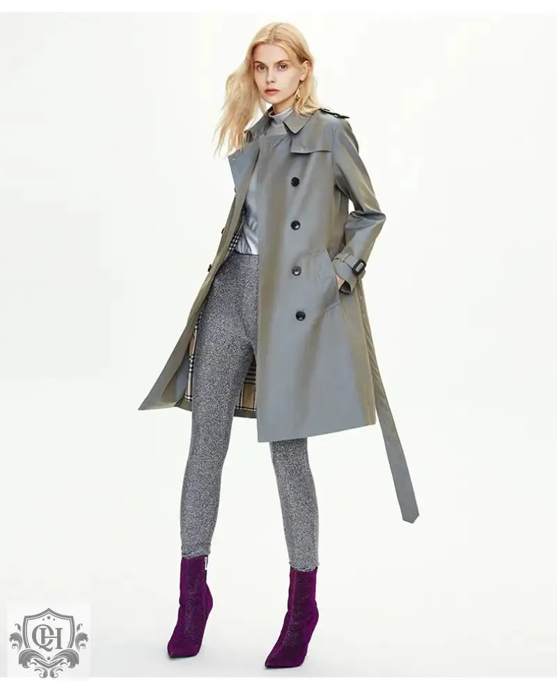 Classic Double-Breasted Trench Coat