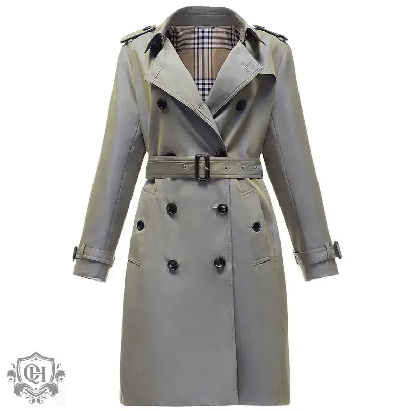 Classic Double-Breasted Trench Coat