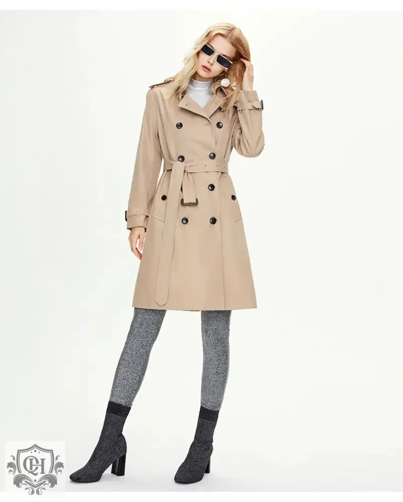 Classic Double-Breasted Trench Coat