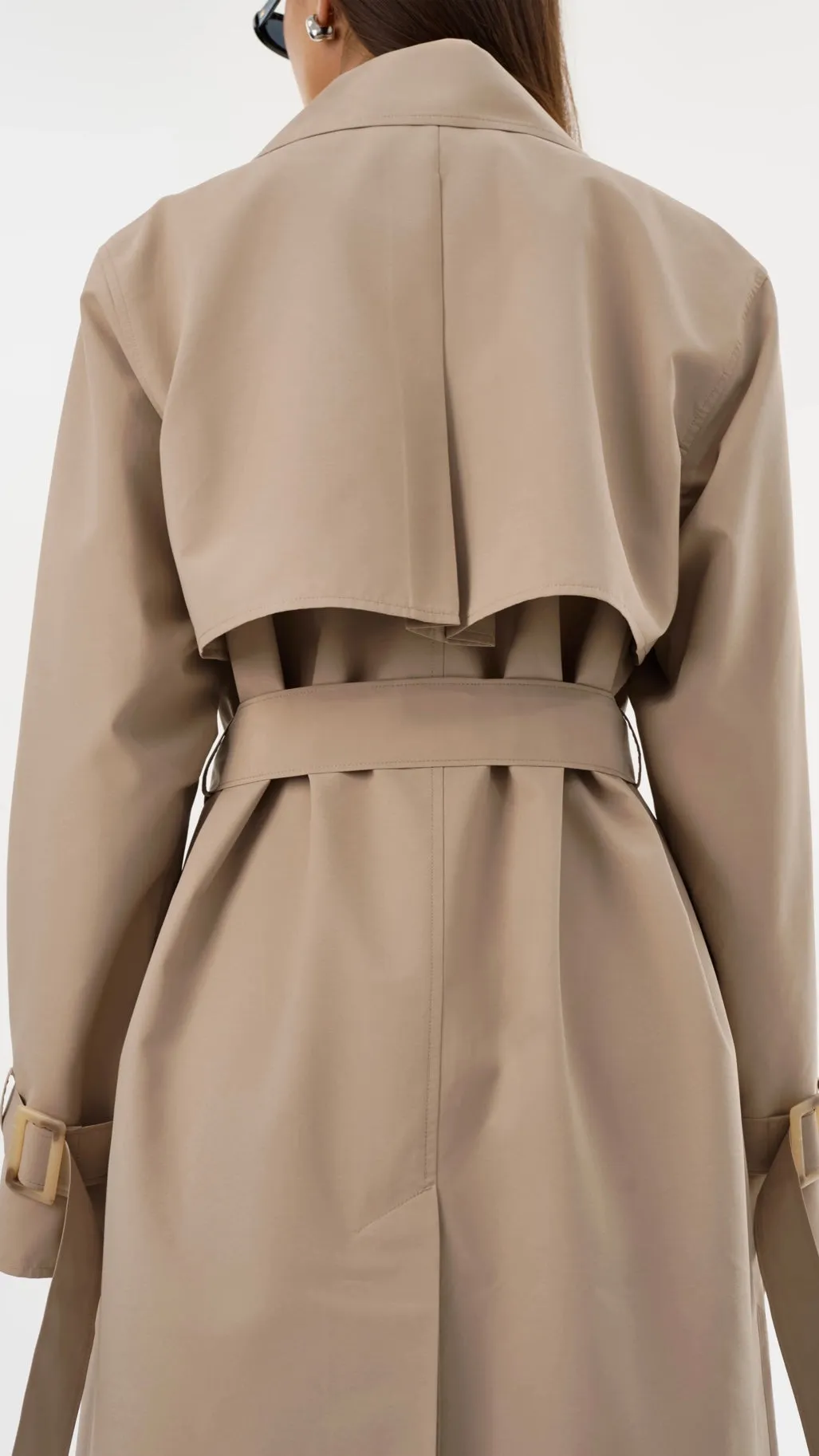 COLETTE OVERSIZED TRENCH COAT IN KHAKI BY LA MARQUR SPRING 25