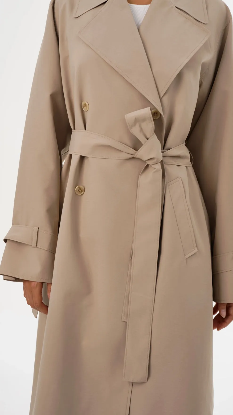 COLETTE OVERSIZED TRENCH COAT IN KHAKI BY LA MARQUR SPRING 25