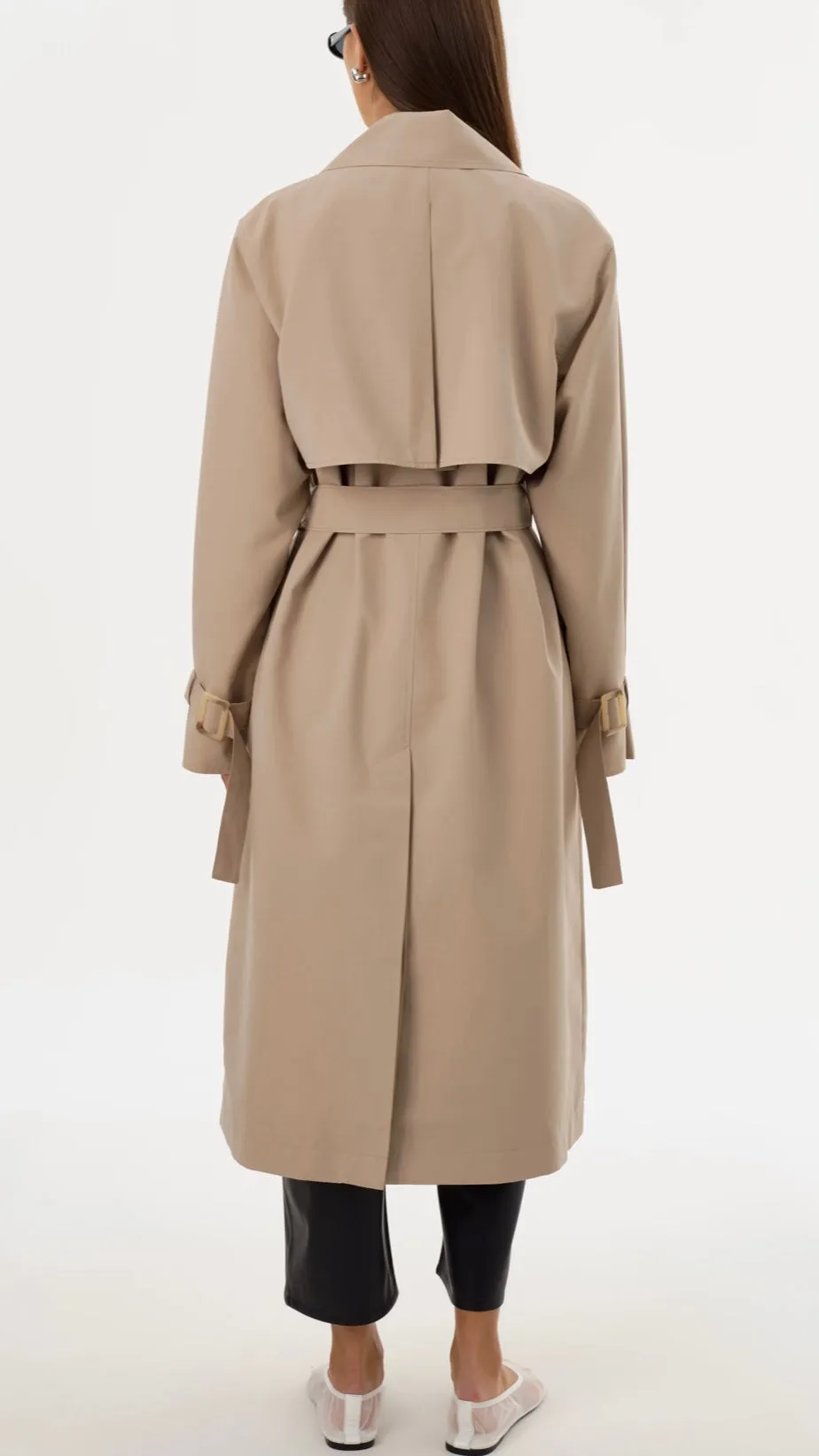 COLETTE OVERSIZED TRENCH COAT IN KHAKI BY LA MARQUR SPRING 25