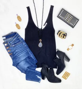 Comfort & Ease Tank - Black