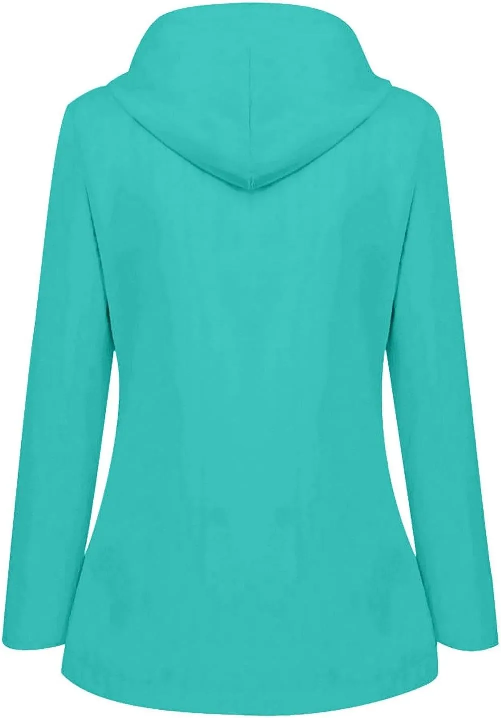 COTECRAM 2025 Women's Waterproof Rain Jacket with Hood Lightweight Outdoor Raincoat Long Hooded Trench Coats Windbreaker