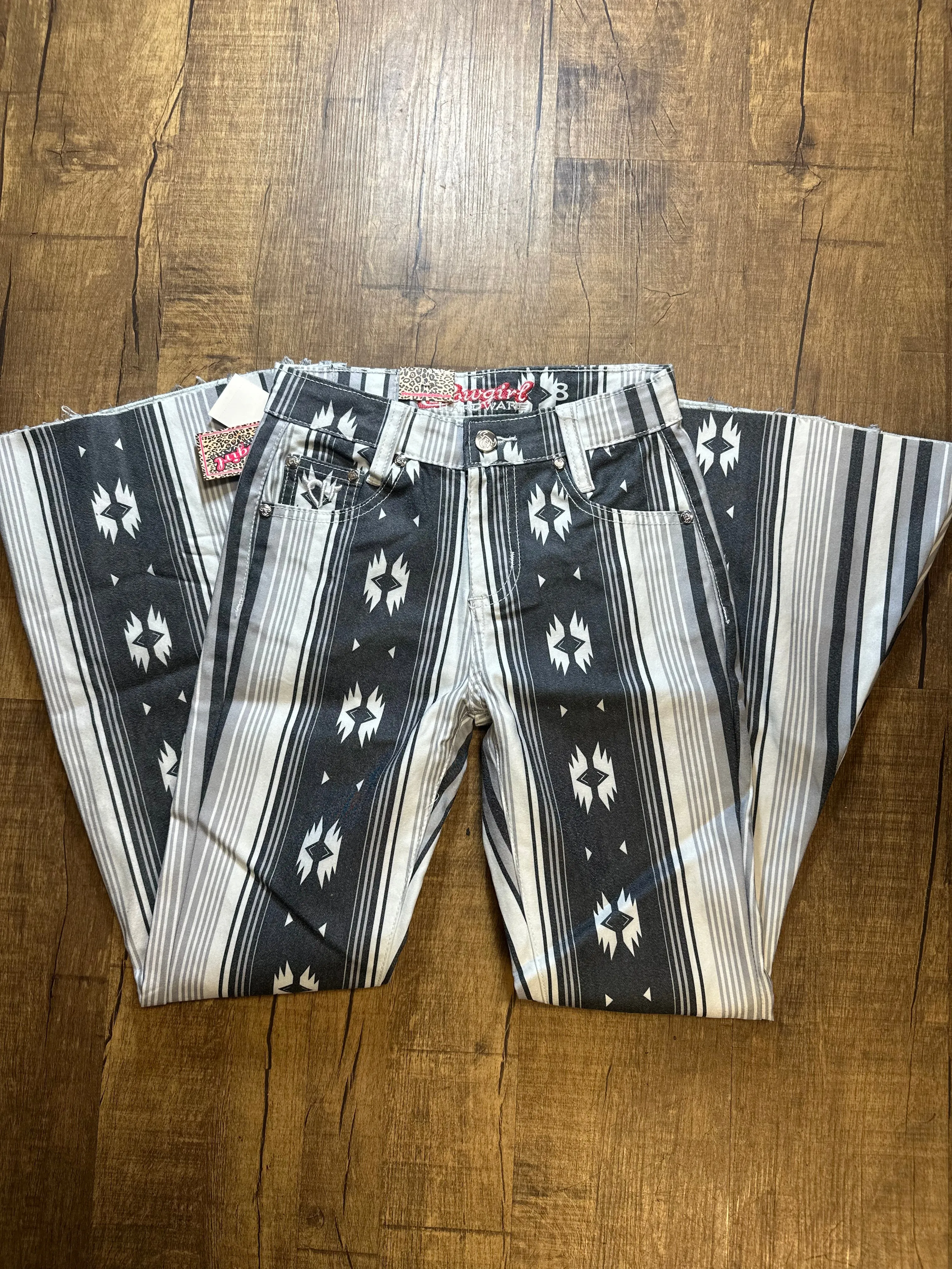Cowboy Hardware Youth Aztec Serape Bell Bottoms