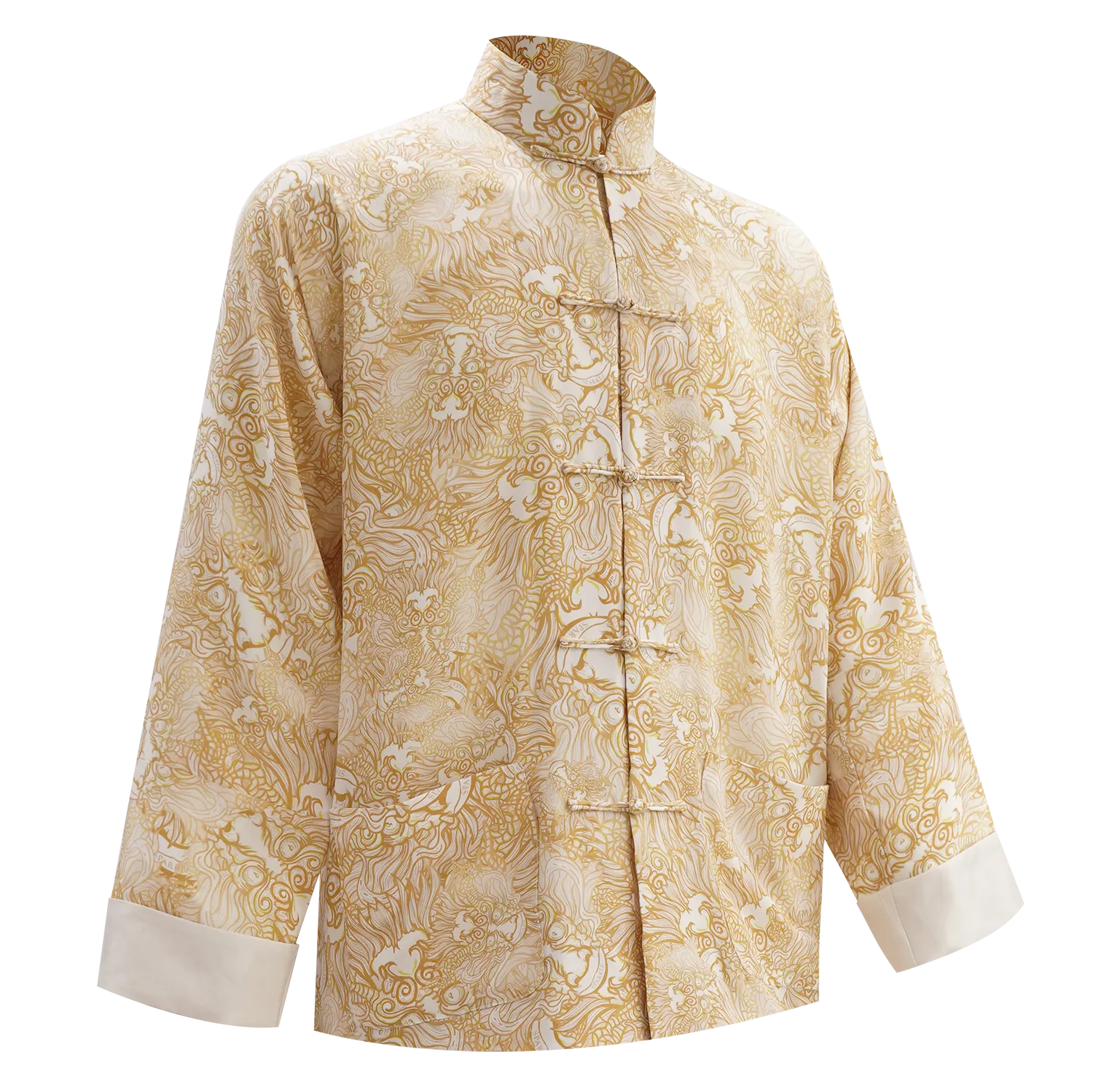 【DRAGON DANCE】100% Silk Tang Jacket(嫁囍金紅)