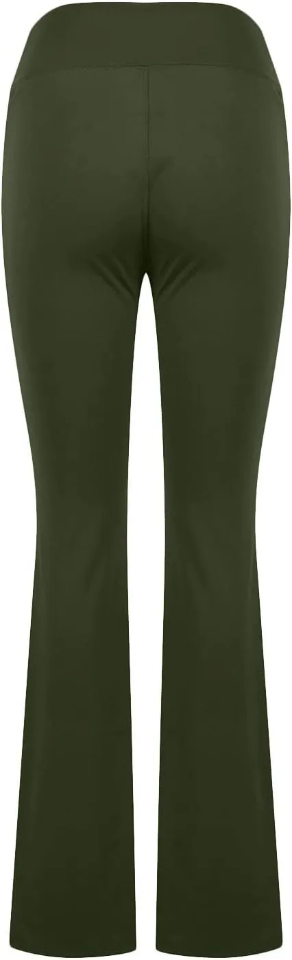 Flared Pants for Women Casual Summer Slim Fit Workout Yoga Bell Bottoms Pants 2025 Trendy Sports Teen Girls Y2K Trouser