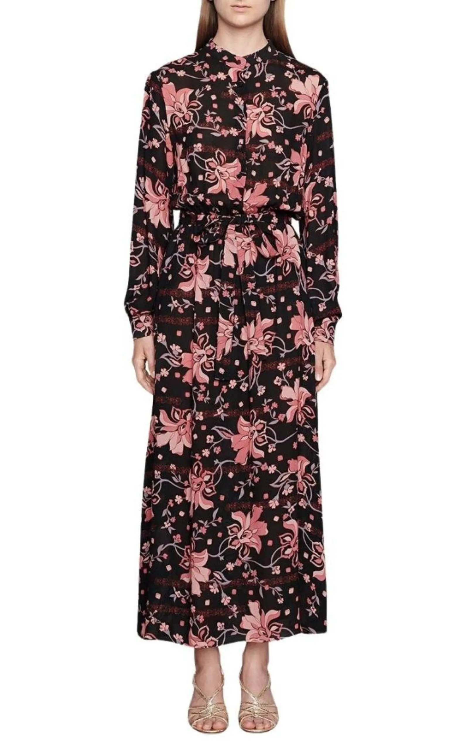 Floral-print Long Dress