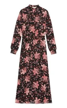Floral-print Long Dress