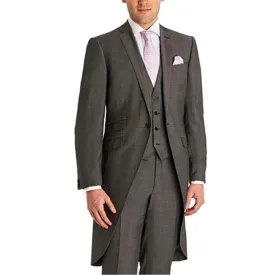 Funki Buys | Suits | Men's 3 Pcs High-end Tailcoat Tuxedo Set