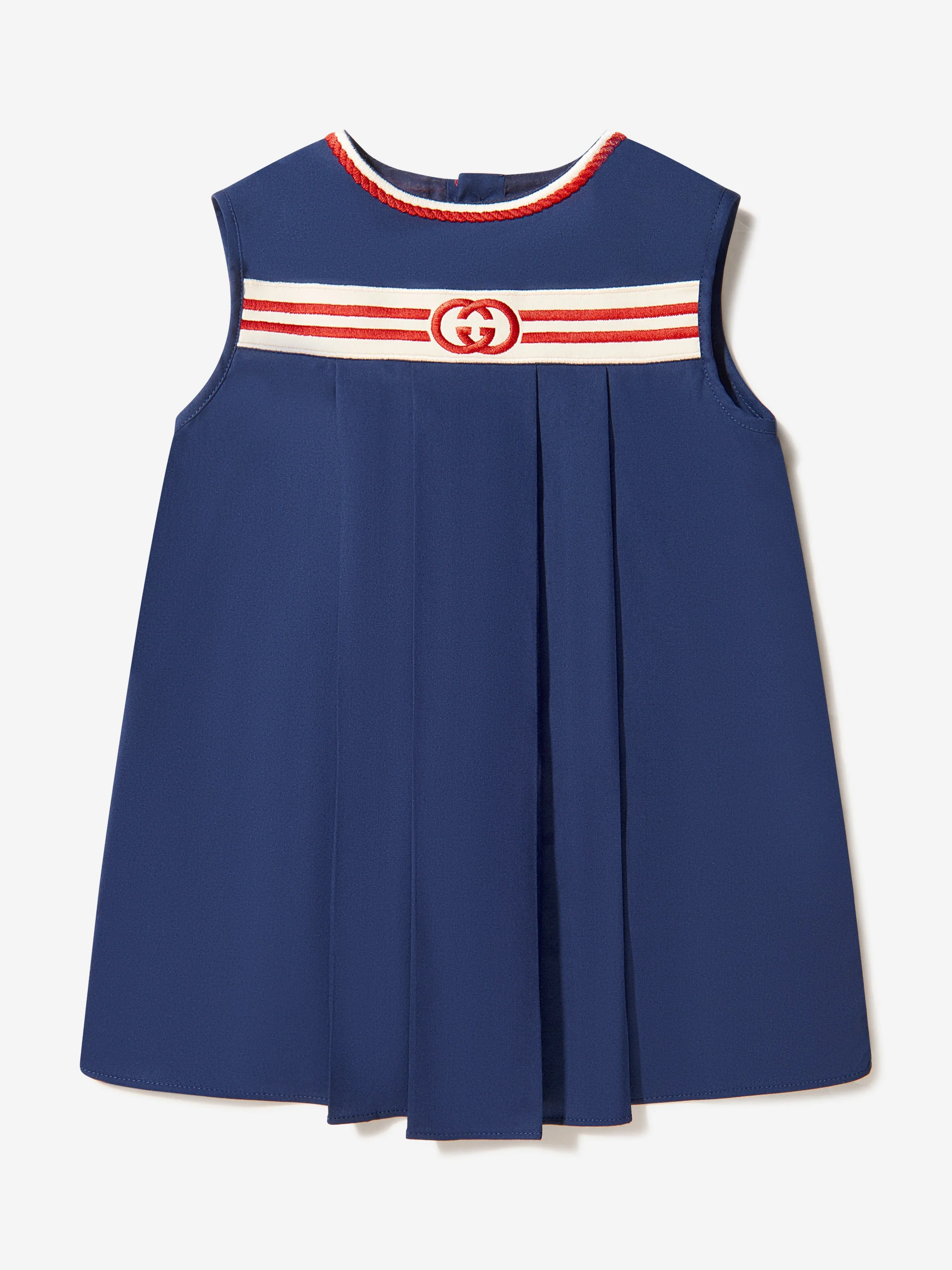 Gucci Baby Girls Cotton Poplin Sleeveless Dress