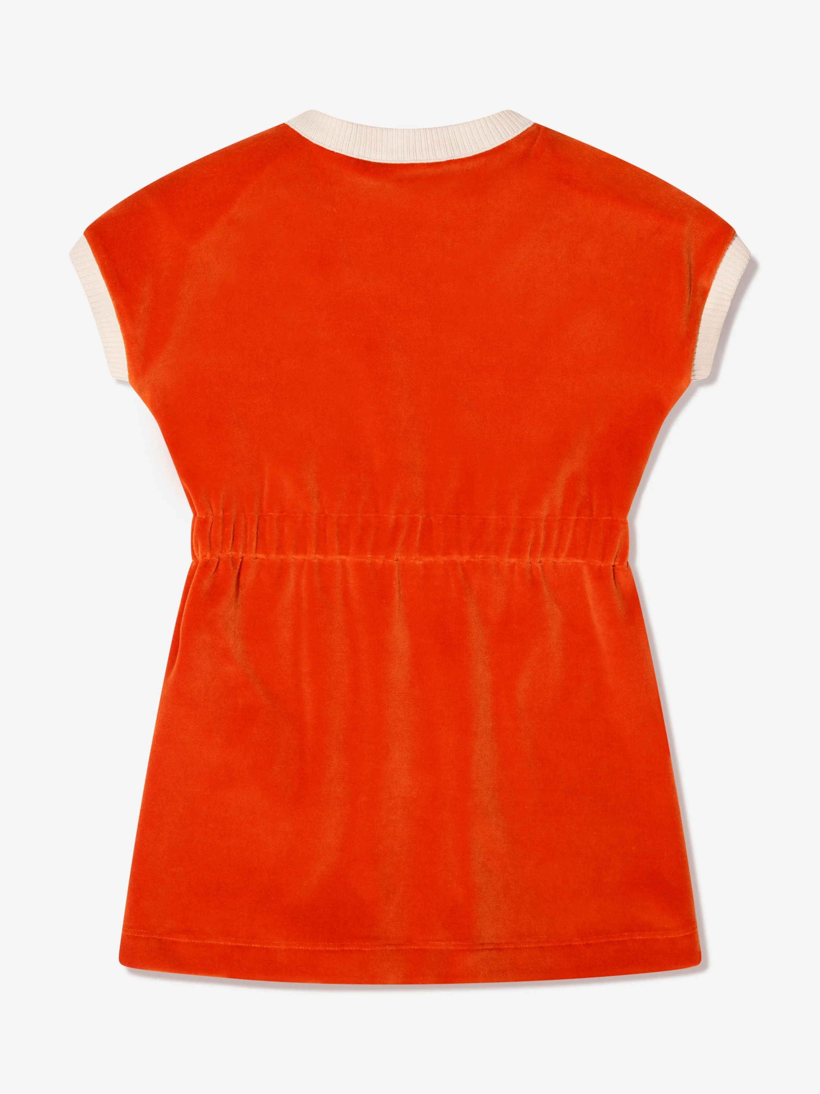 Gucci Girls Chenille Dress With Knitted Detail