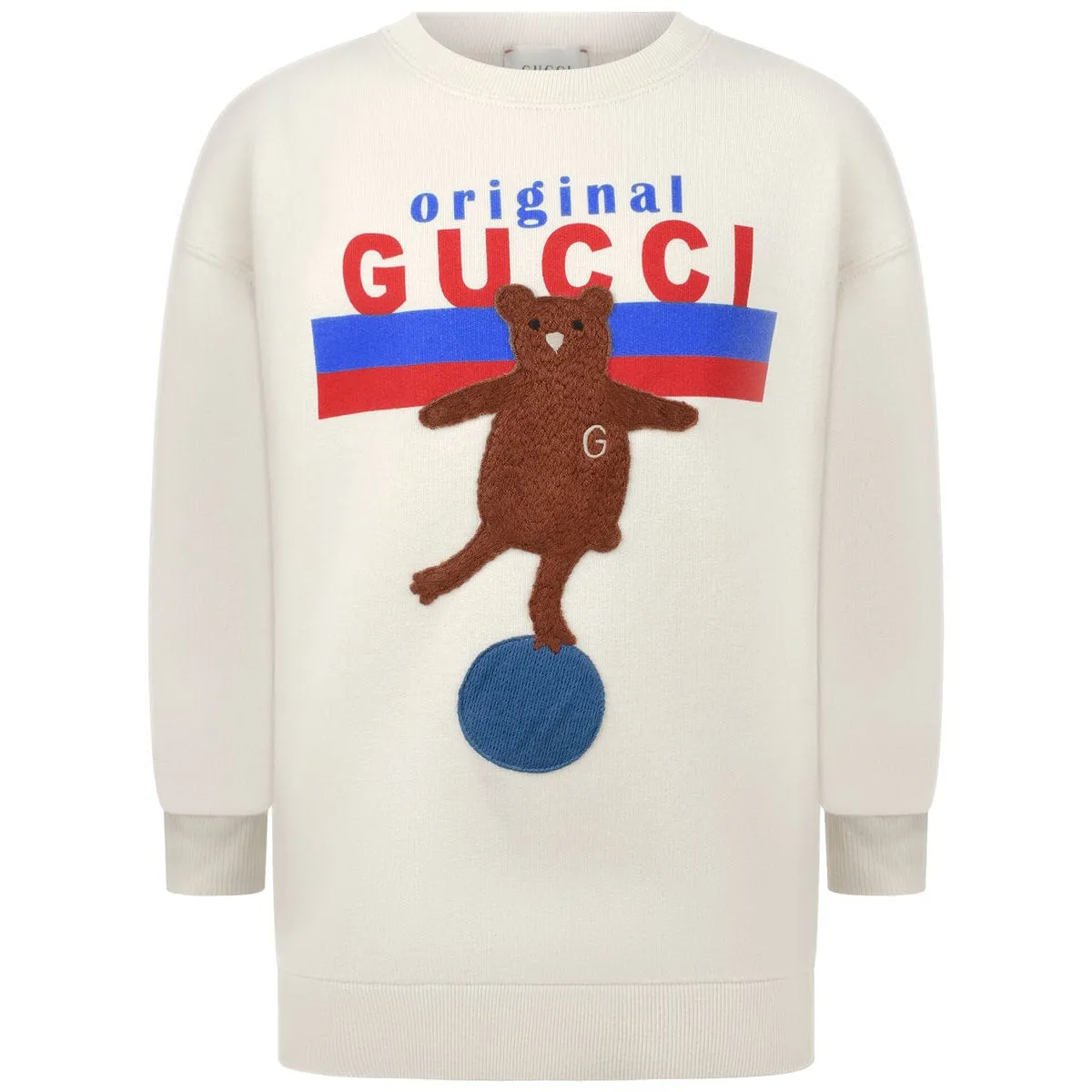 Gucci Girls Cotton Bear Dress