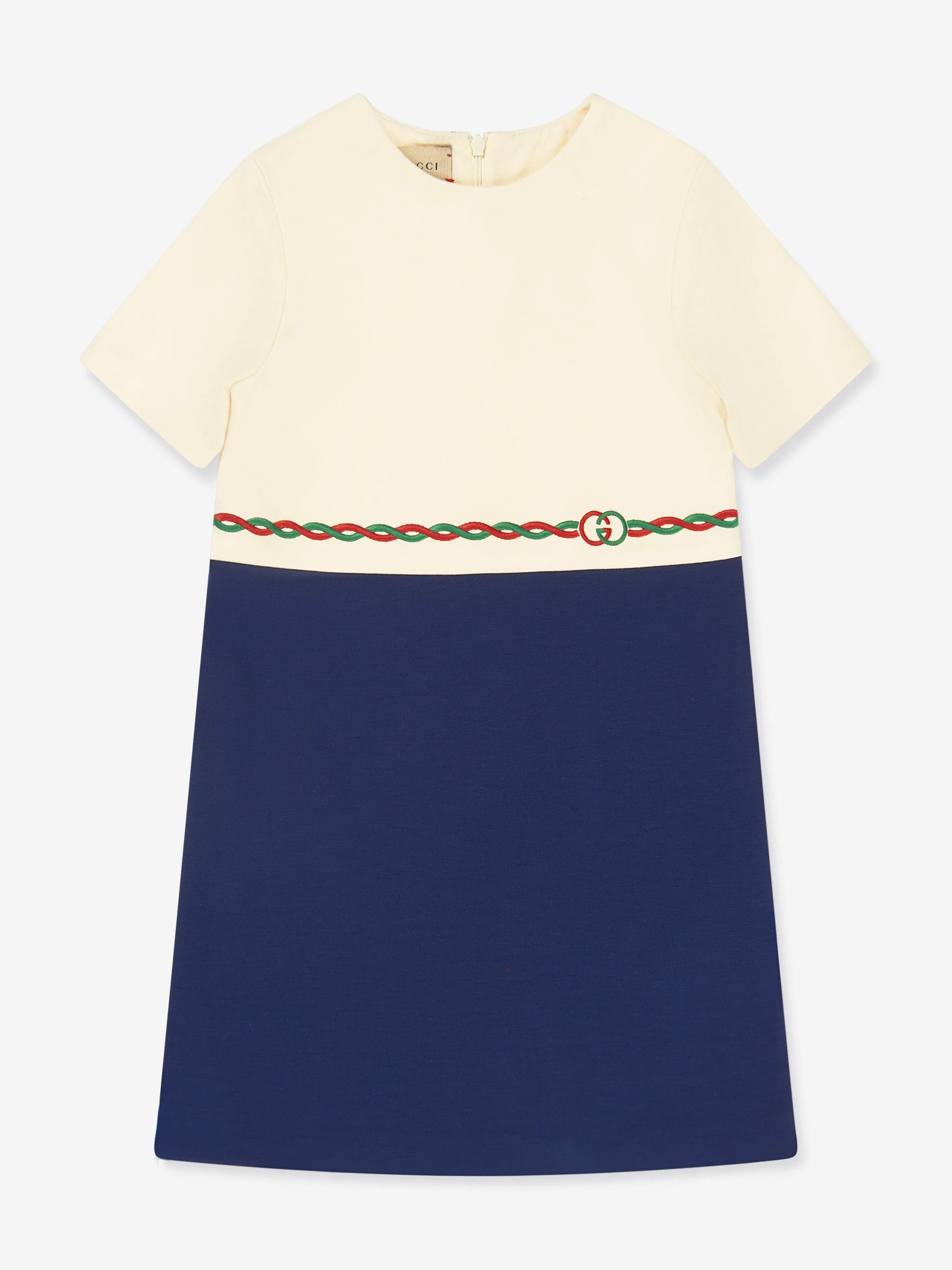 Gucci Girls Embroidered Logo Dress