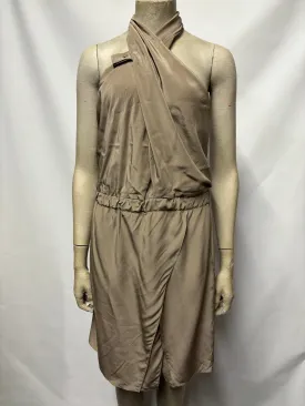 Gucci Grey Silk Halterneck Mini Dress IT 40/8