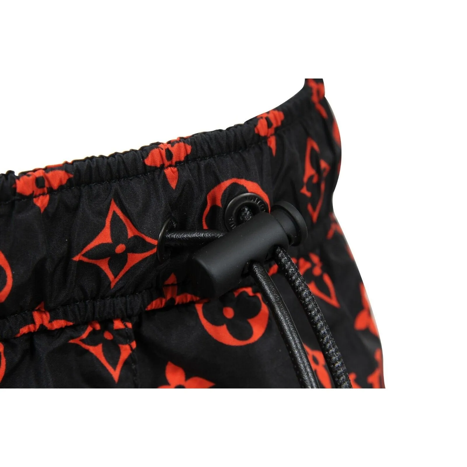 Jogging Track 40 Black Red Monogram Technical Cotton Joggers