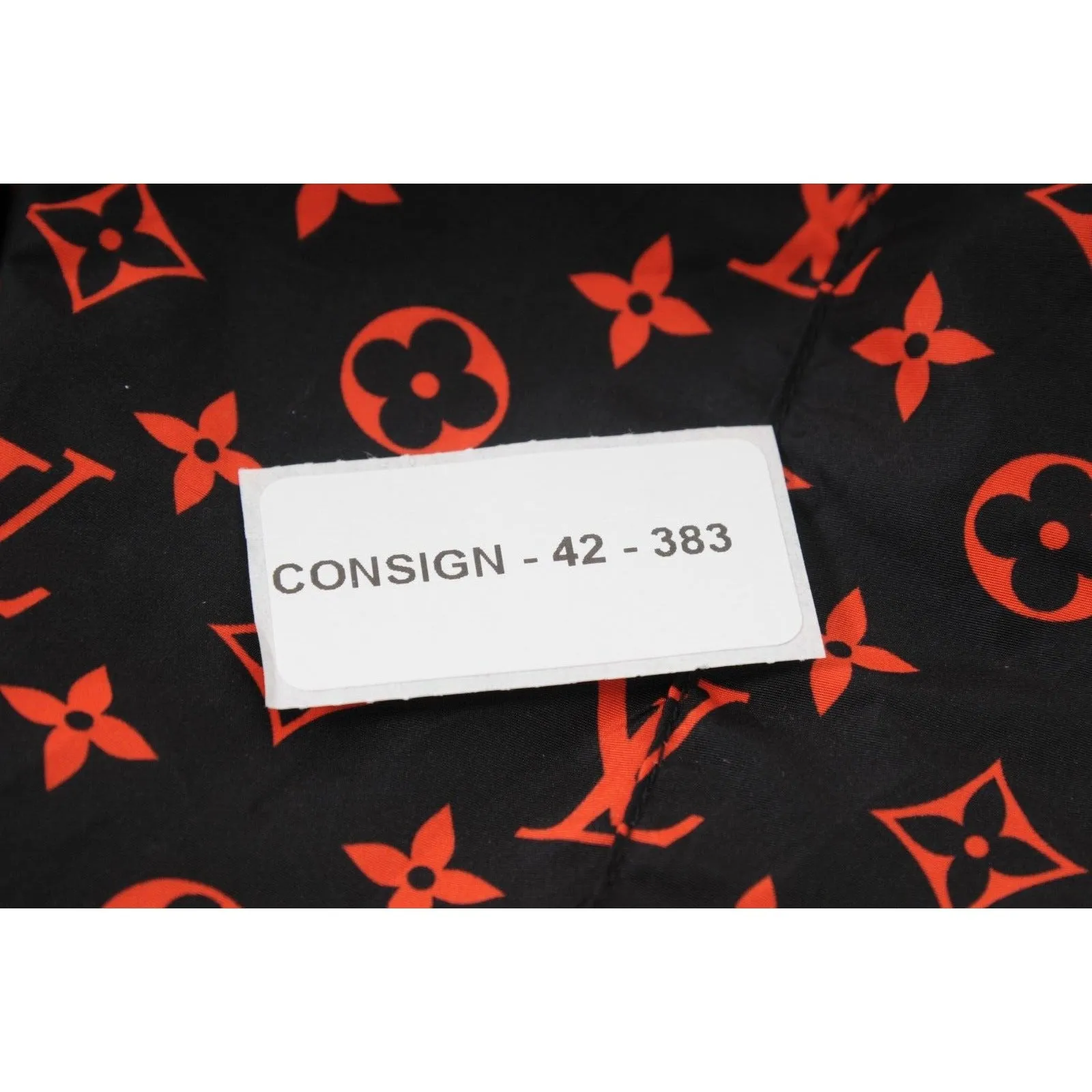 Jogging Track 40 Black Red Monogram Technical Cotton Joggers