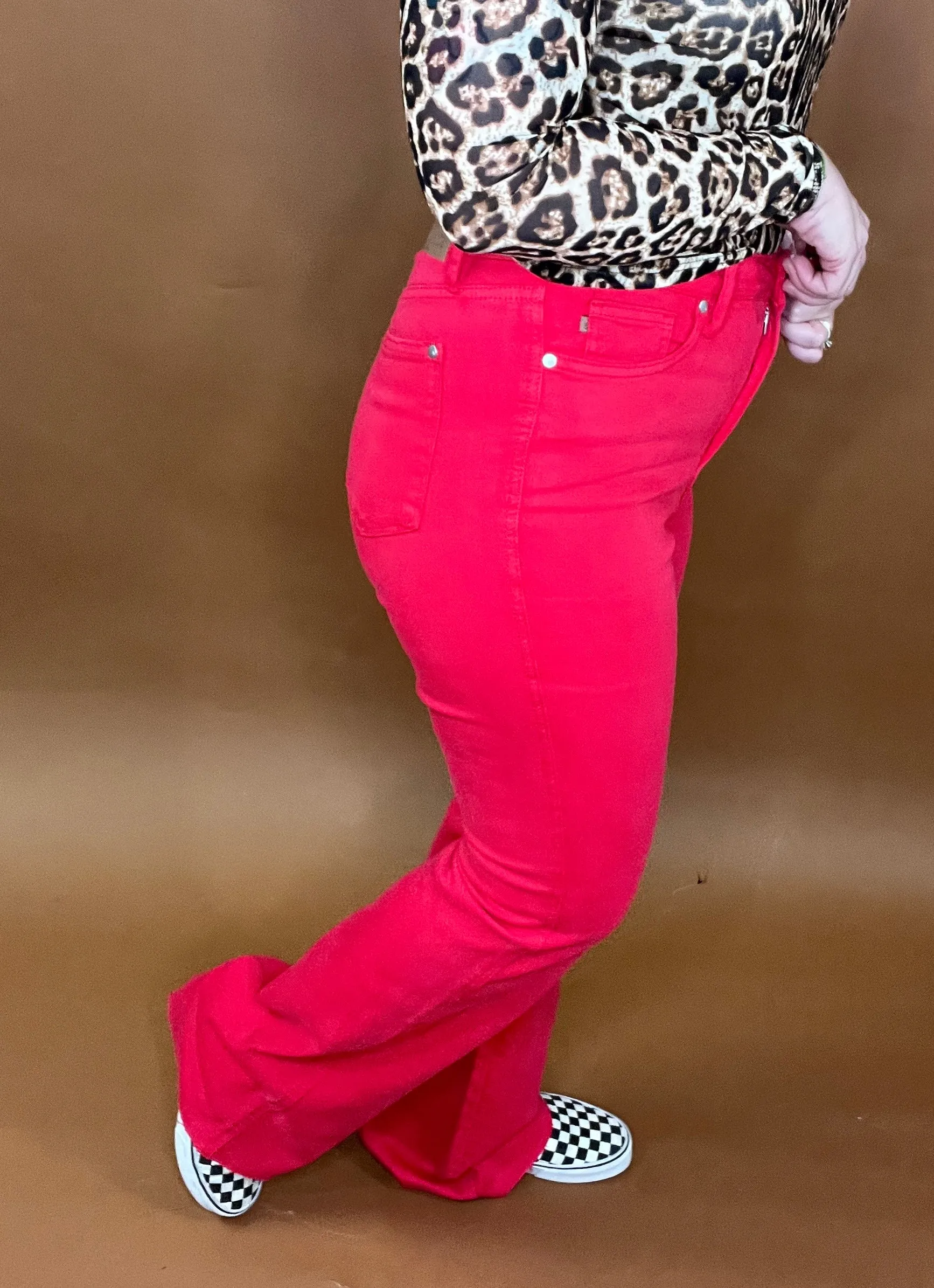 Lady in Red Flare Jeans