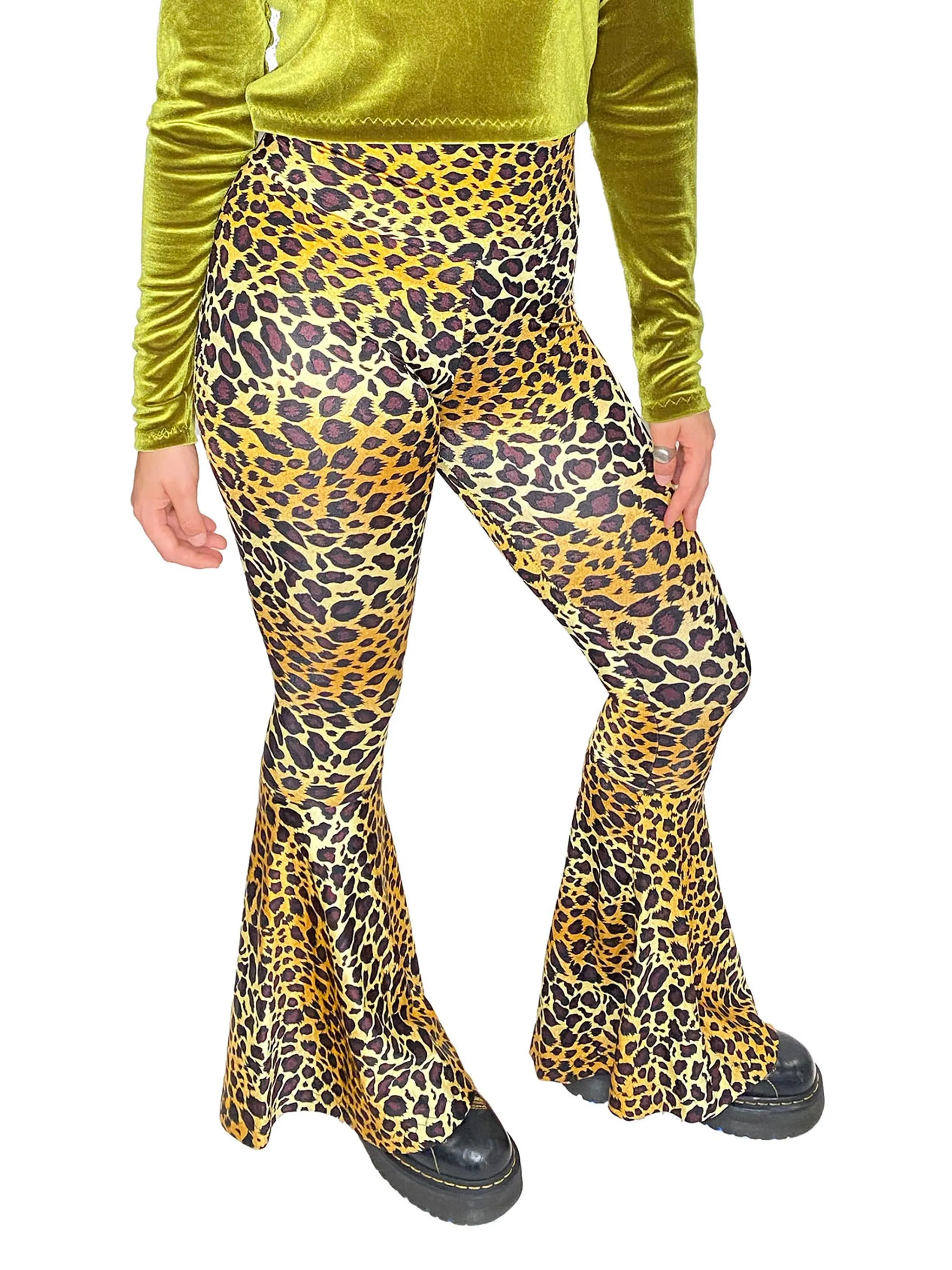 Leopard Bell Bottoms