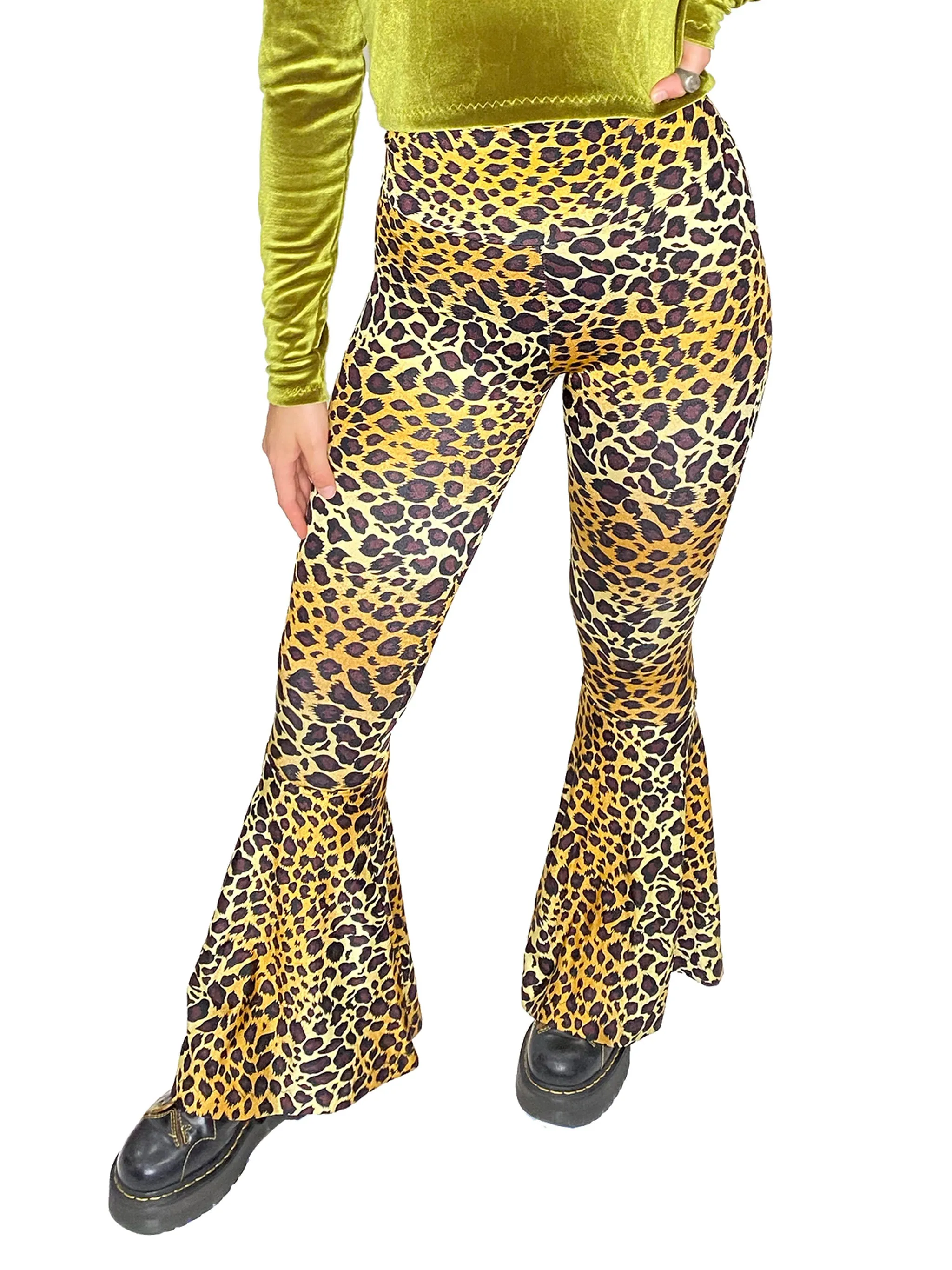 Leopard Bell Bottoms