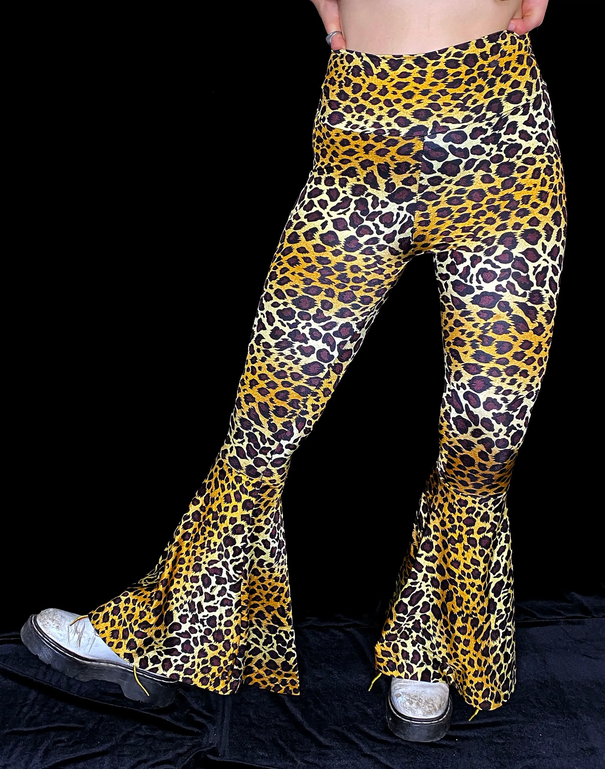 Leopard Bell Bottoms