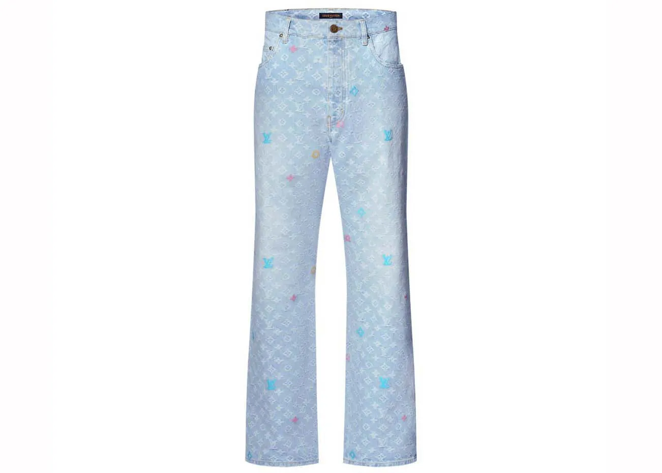 LOUIS VUITTON BY TYLER THE CREATOR MONOGRAM DENIM PANTS WASHED INDIGO