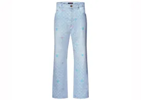 LOUIS VUITTON BY TYLER THE CREATOR MONOGRAM DENIM PANTS WASHED INDIGO