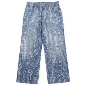 LOUIS VUITTON Denim pants cotton Indigo blue All Over Pumpkin Denim Pants 29