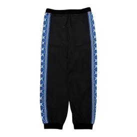 Louis Vuitton Nylon Tapered Track Pants Black Blue Pre-Owned