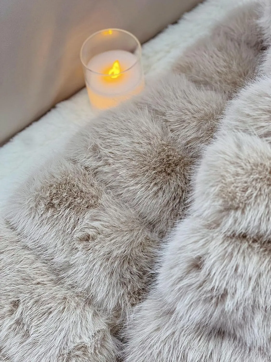 loveimgs Women Fluffy Faux Fur Coat Cropped Jacket Puffer Jacket Zip Up Winter Warm Fuzzy Teddy Jacket