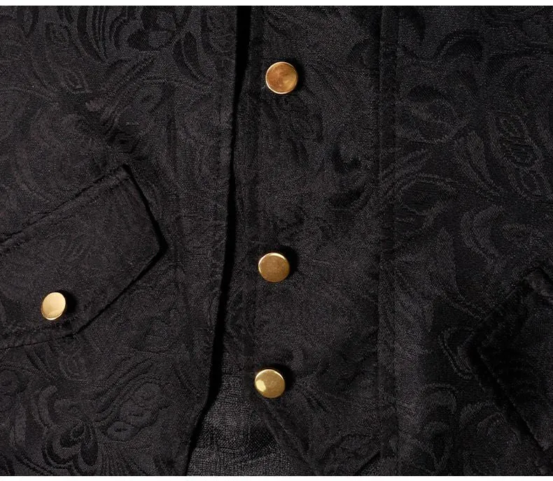 Mens Steampunk Medieval Jacket Pirate Viking Renaissance Costume Tailcoat Victorian Tuxedo Coats