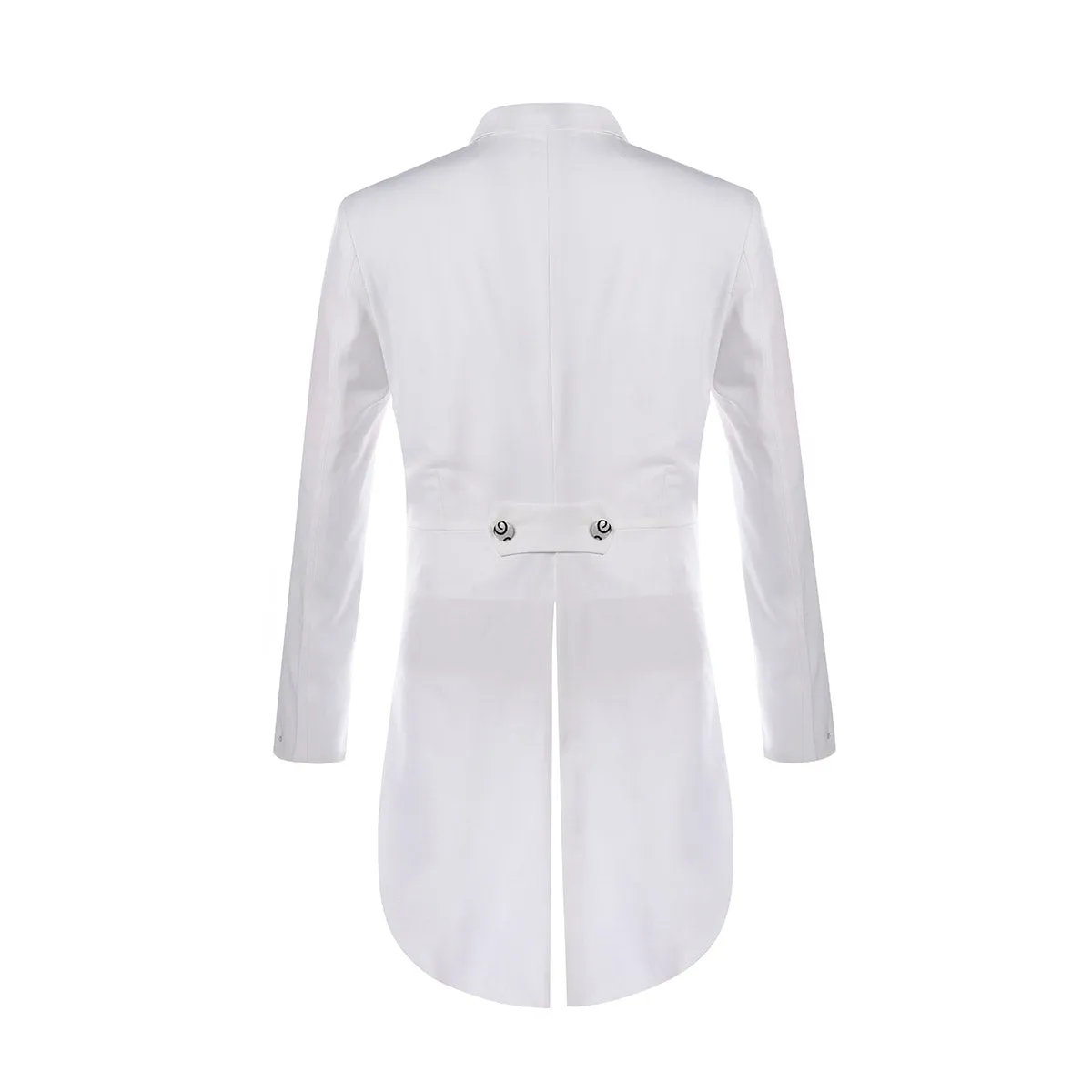 Mens Tailcoat 5 Piece Dress Suit Slim Fit Swallowtail jacket White
