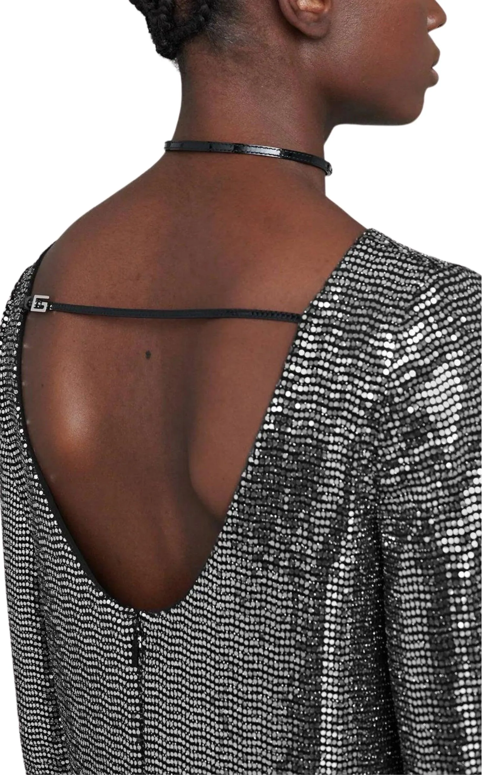 Metallic Dotted Jersey  Dress