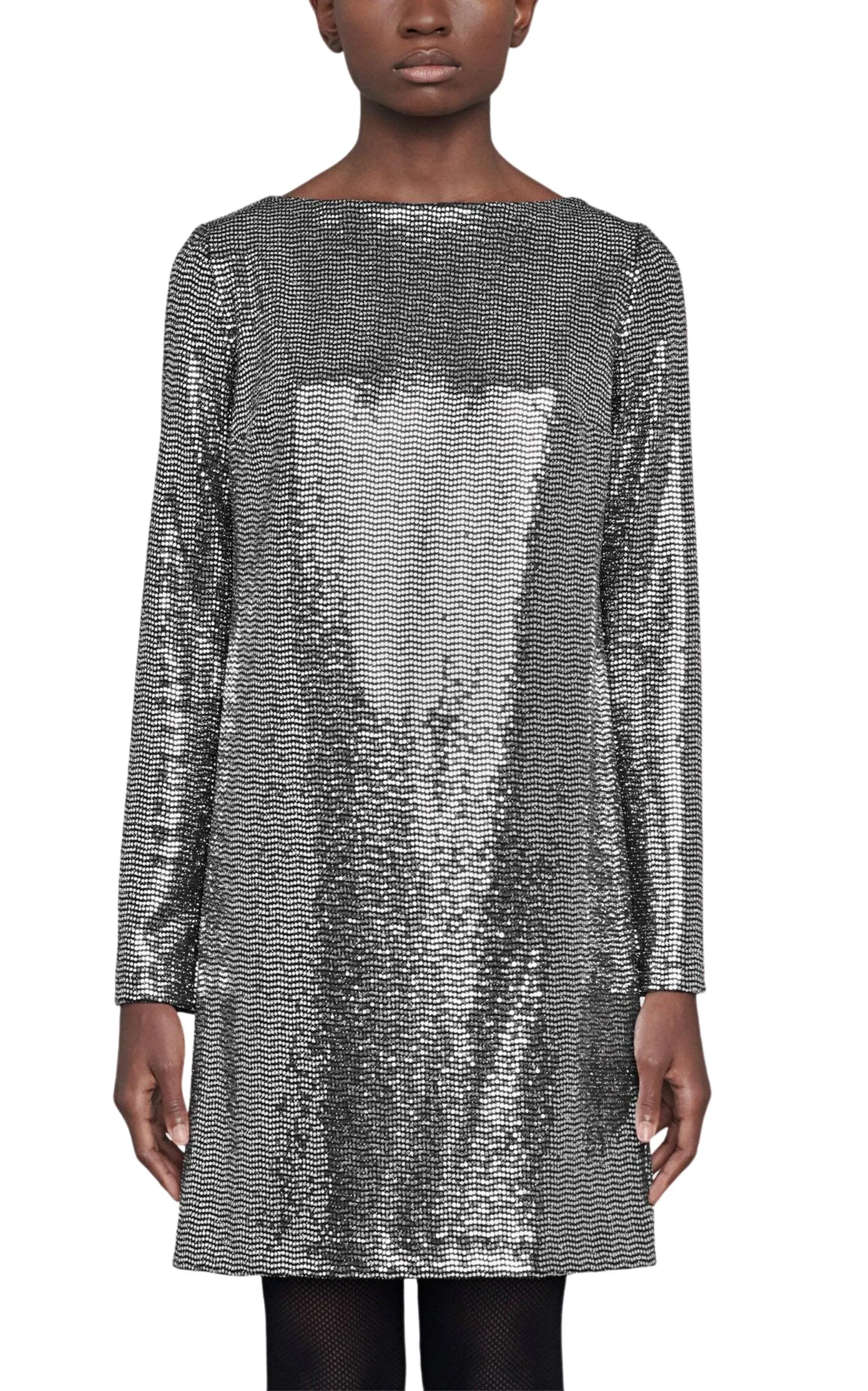 Metallic Dotted Jersey  Dress