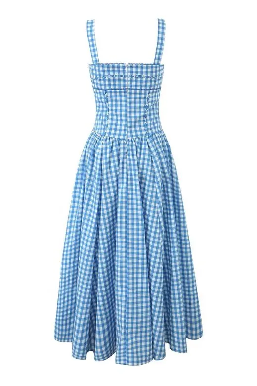 Natalia Bodycon Day Midi Dress - Baby Blue