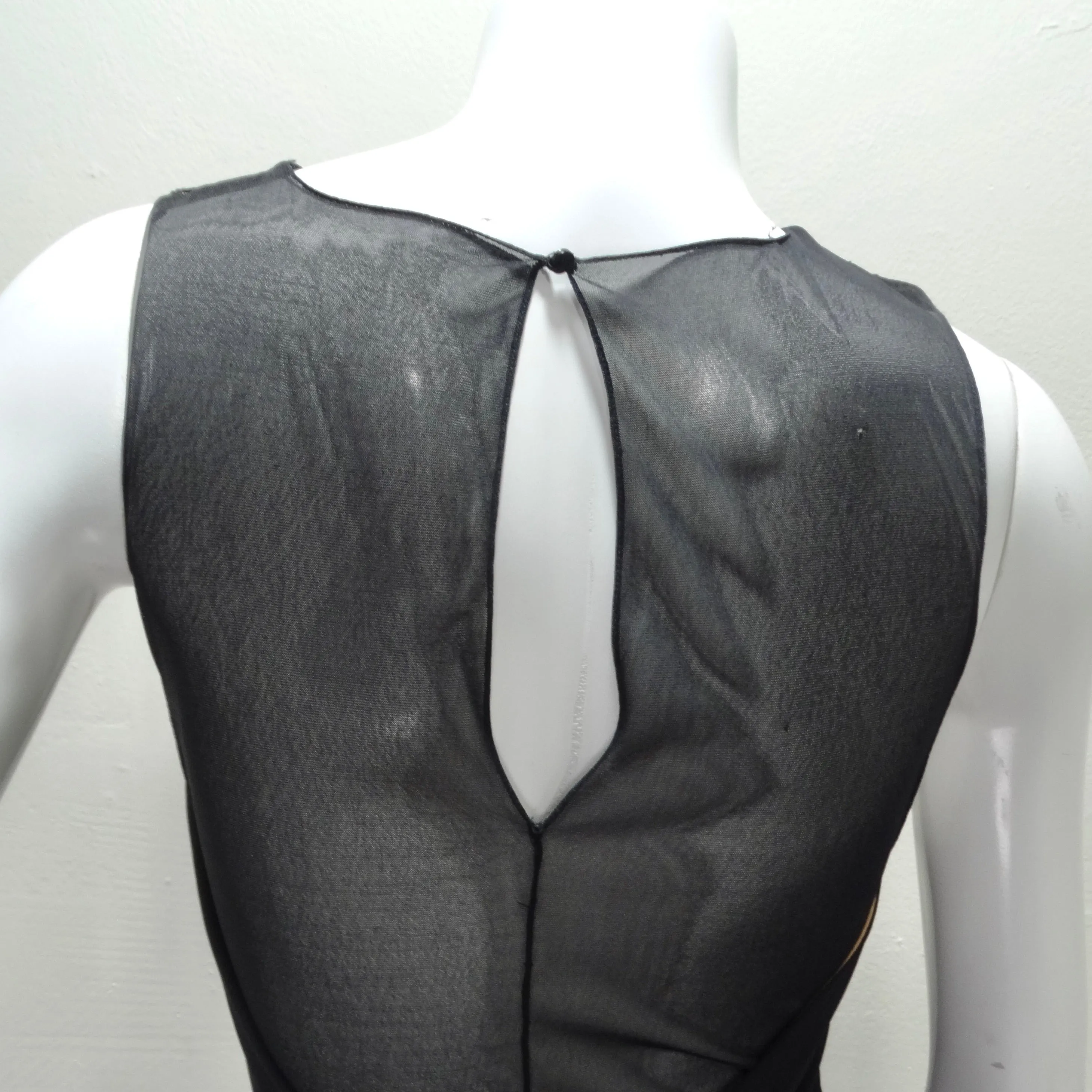 Richard Tyler Couture 1990s Black Evening Gown
