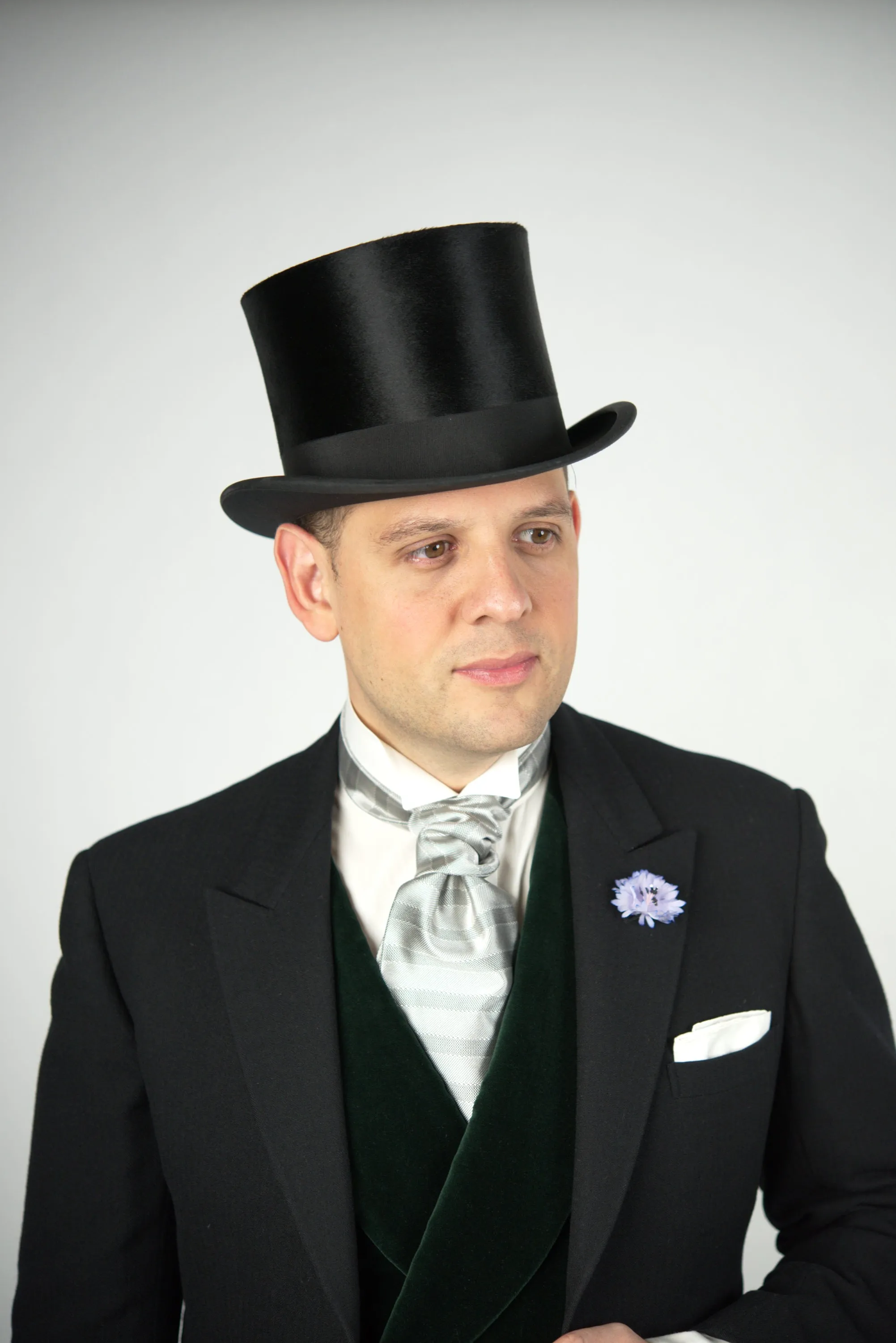 Silver Striped Formal Wedding Ascot